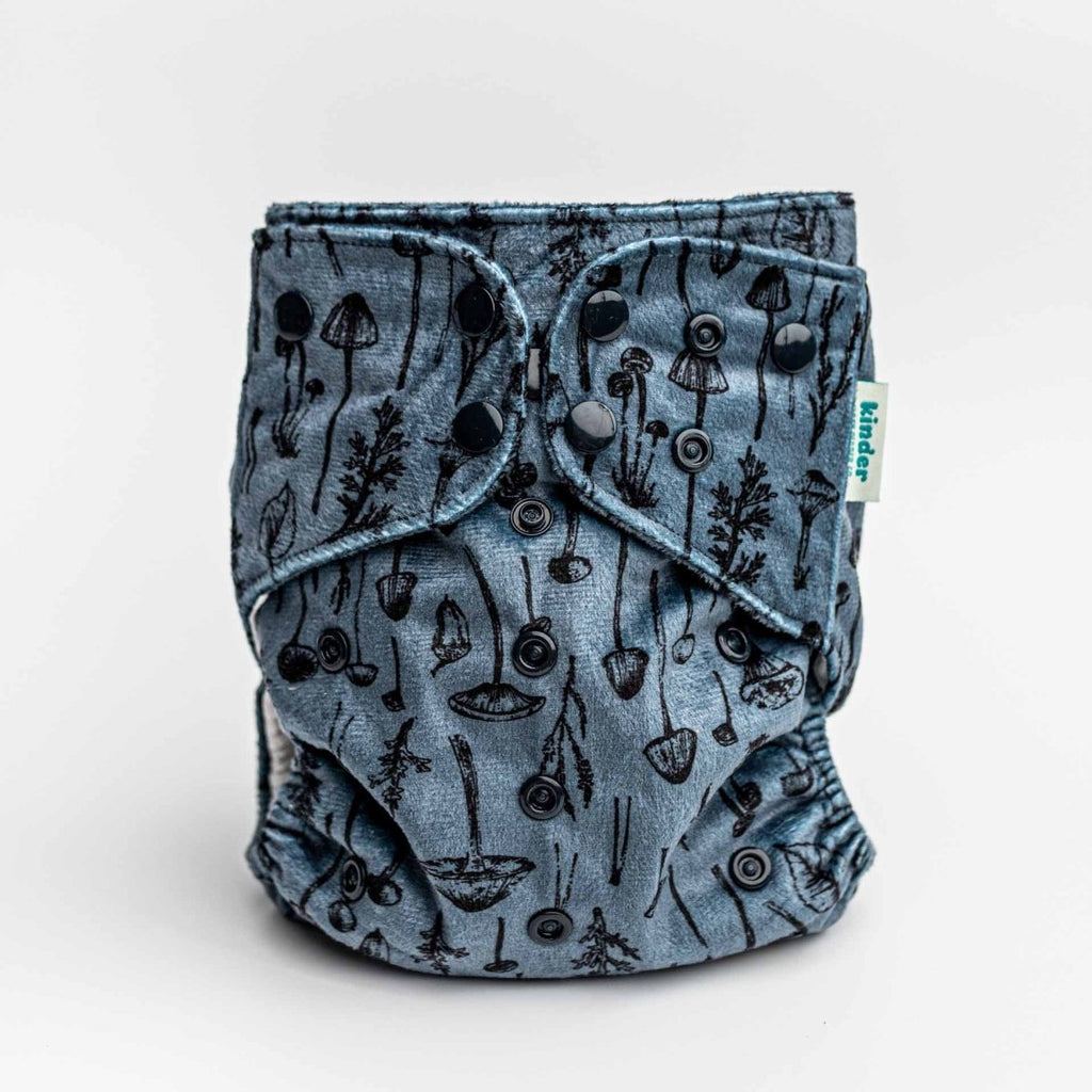 Patterned Lounger Pocket Cloth Diaper — Minky Fleece with Athletic Wicking Jersey - Kinder Cloth Diaper Co. - 22 - 03 - 05A - modern reusable cloth diapers and more for birth to potty training - Pittsburgh Based Small Business