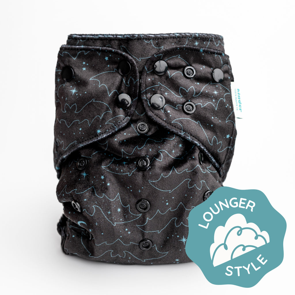 Its Freaking Bats - Modern - Cloth - Diapers - Pocket Diaper - Kinder Cloth Diaper Co. - Pittsburgh - Based - Small - Business - Woman - Owned