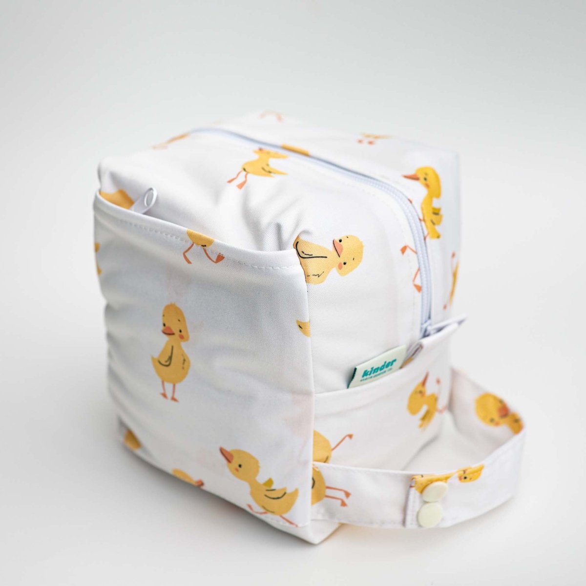 Reversible Mini Storage Travel Cube Diaper Pod with Exterior Storage Pocket - Kinder Cloth Diaper Co. - 06 - 05 - 01 - modern reusable cloth diapers and more for birth to potty training - Pittsburgh Based Small Business