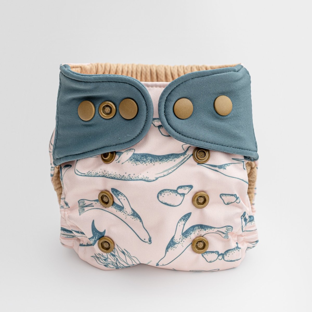 Kaikoura by Kekoa in Teal - Modern - Cloth - Diapers - Cloth Diaper - Kinder Cloth Diaper Co. - Pittsburgh - Based - Small - Business - Woman - Owned
