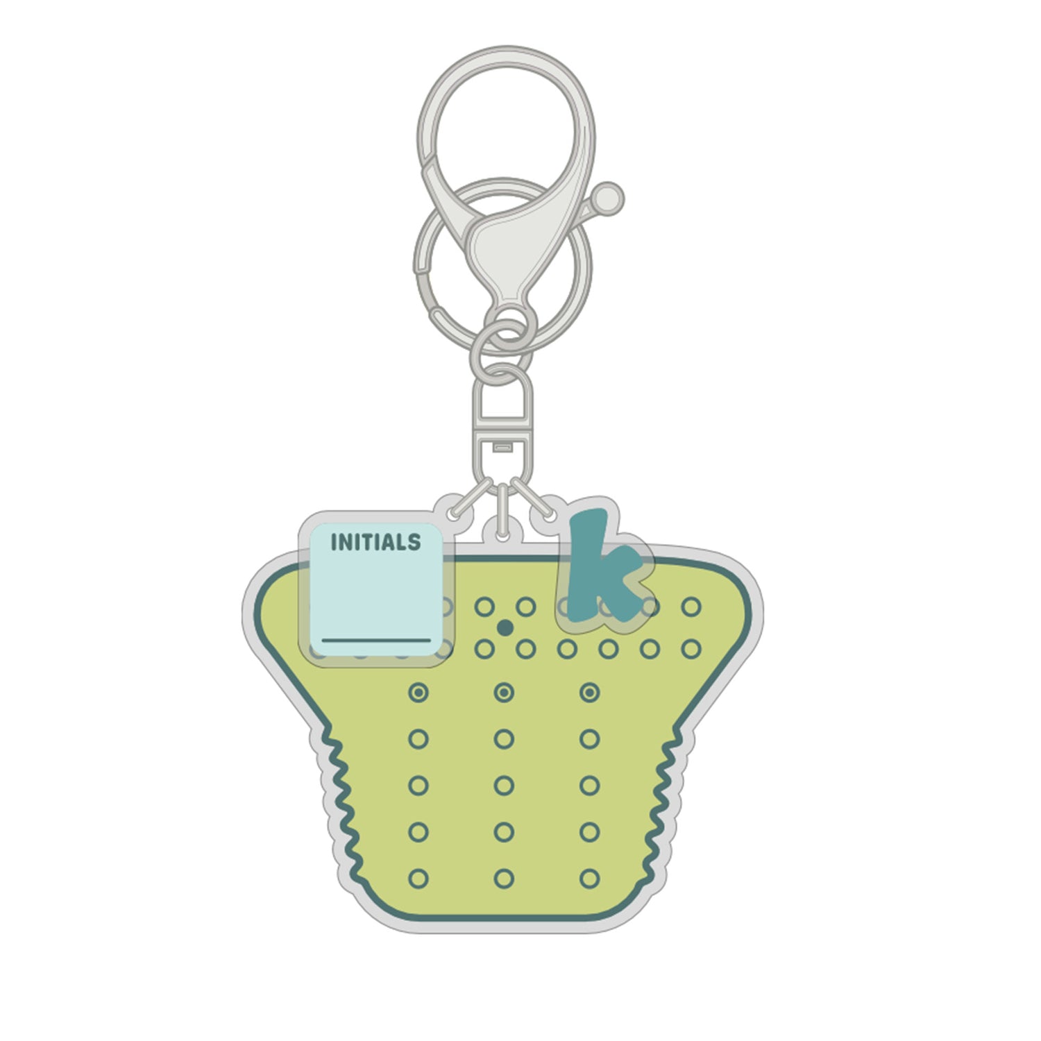 Cloth Diaper Snap Setting Keychain, Daycare Friendly Acrylic Guide for One Size Diapers
