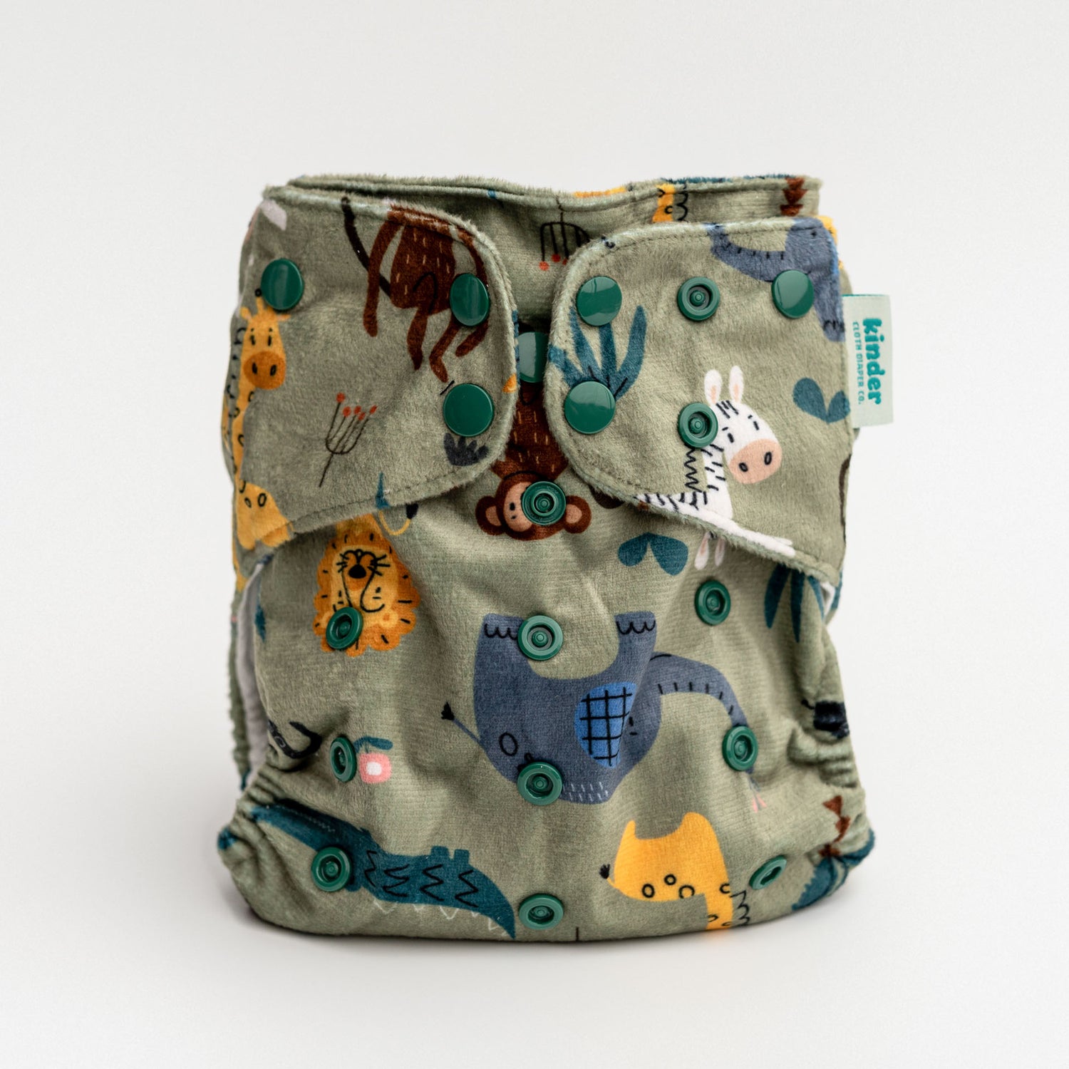 Patterned Lounger Pocket Cloth Diaper — Minky Fleece with Athletic Wicking Jersey