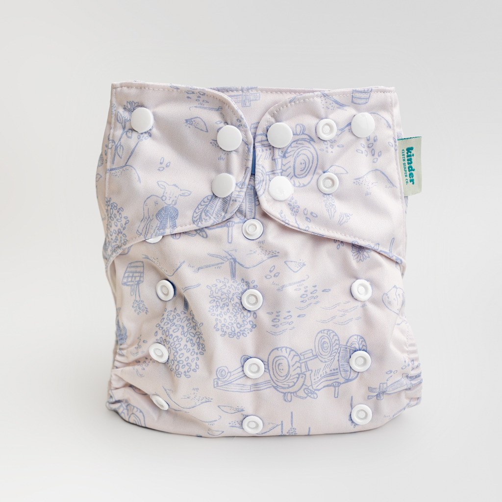 Pasture Raised - Essential Pocket Diaper - Animals - One Size