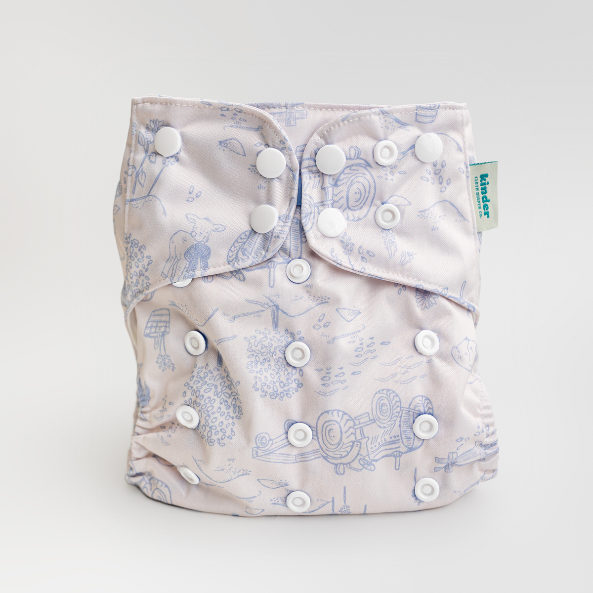 Pasture Raised - Essential Pocket Diaper - Animals - One Size