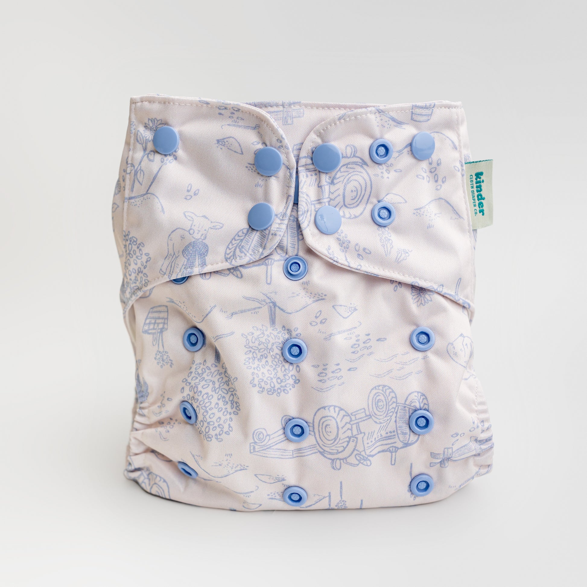 Animals and Insects: Essentials Pocket Cloth Diaper with Athletic Wicking Jersey, Grows with your Baby