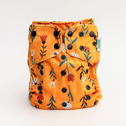 Patterned Lounger Pocket Cloth Diaper — Minky Fleece with Athletic Wicking Jersey