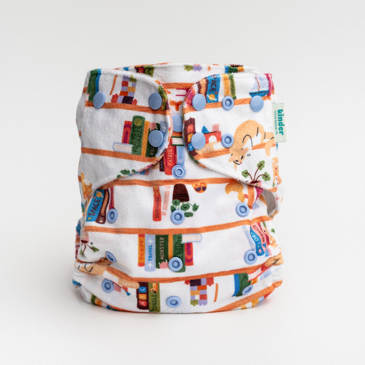 Patterned Lounger Pocket Cloth Diaper — Minky Fleece with Athletic Wicking Jersey