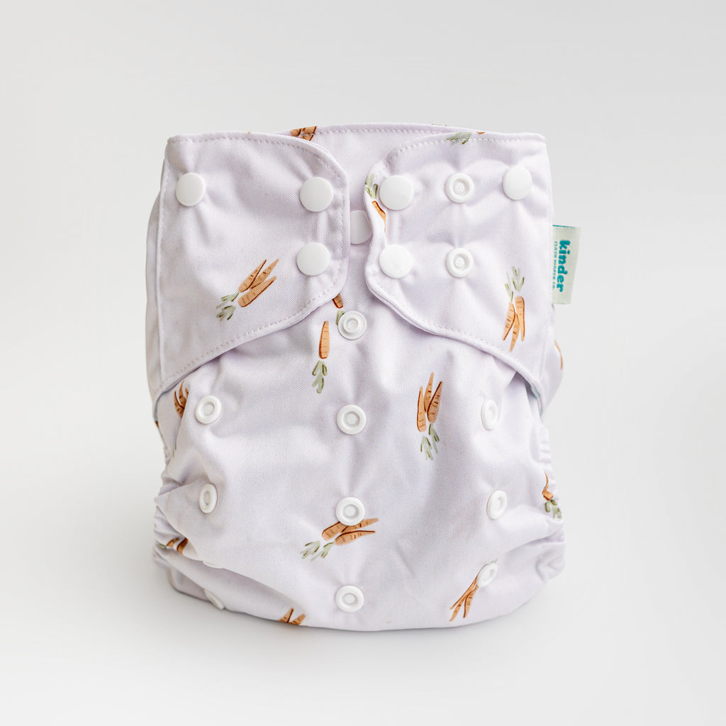 Food: Essentials Pocket Cloth Diaper with Athletic Wicking Jersey, Grows with your Baby