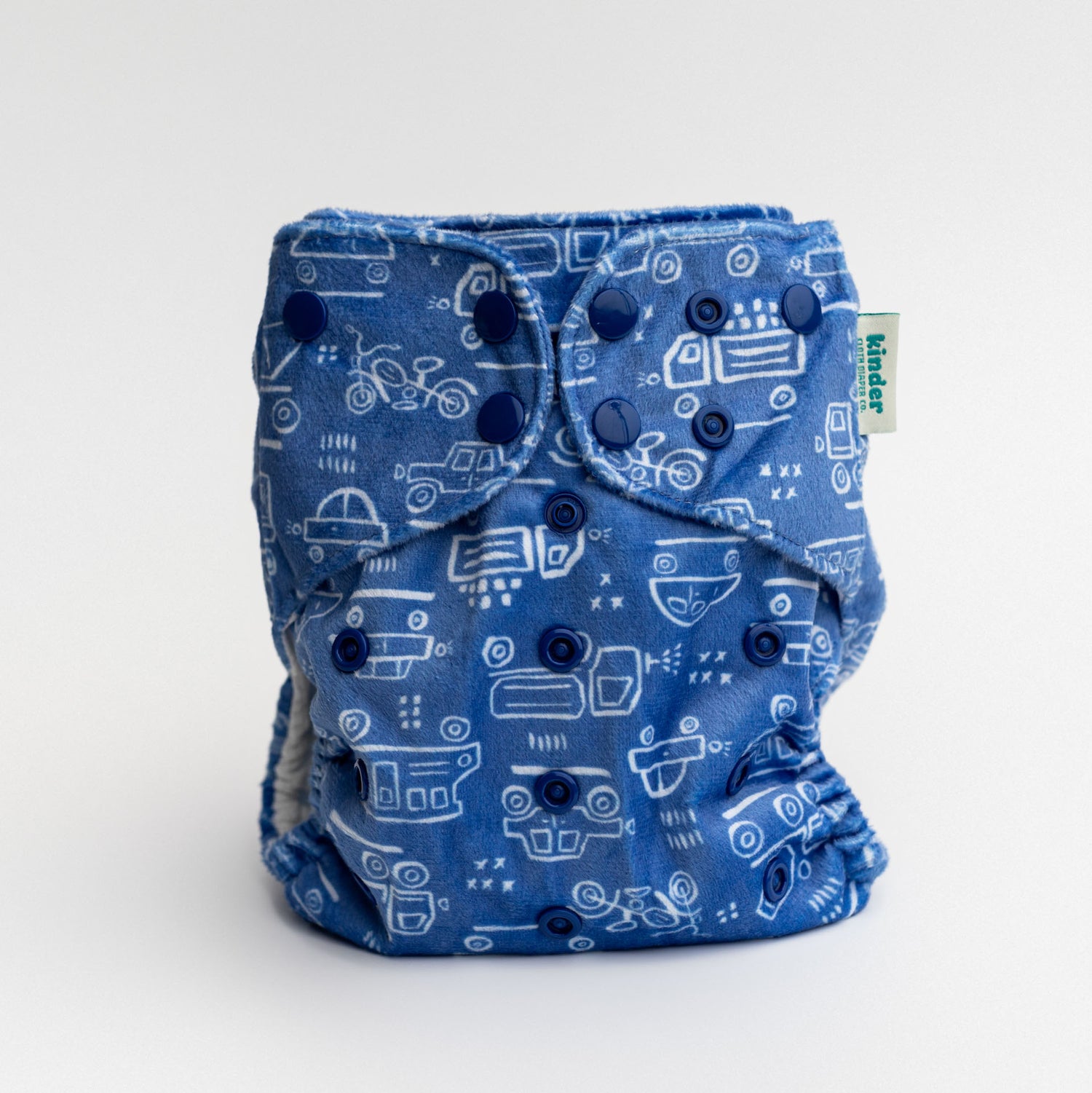Patterned Lounger Pocket Cloth Diaper — Minky Fleece with Athletic Wicking Jersey