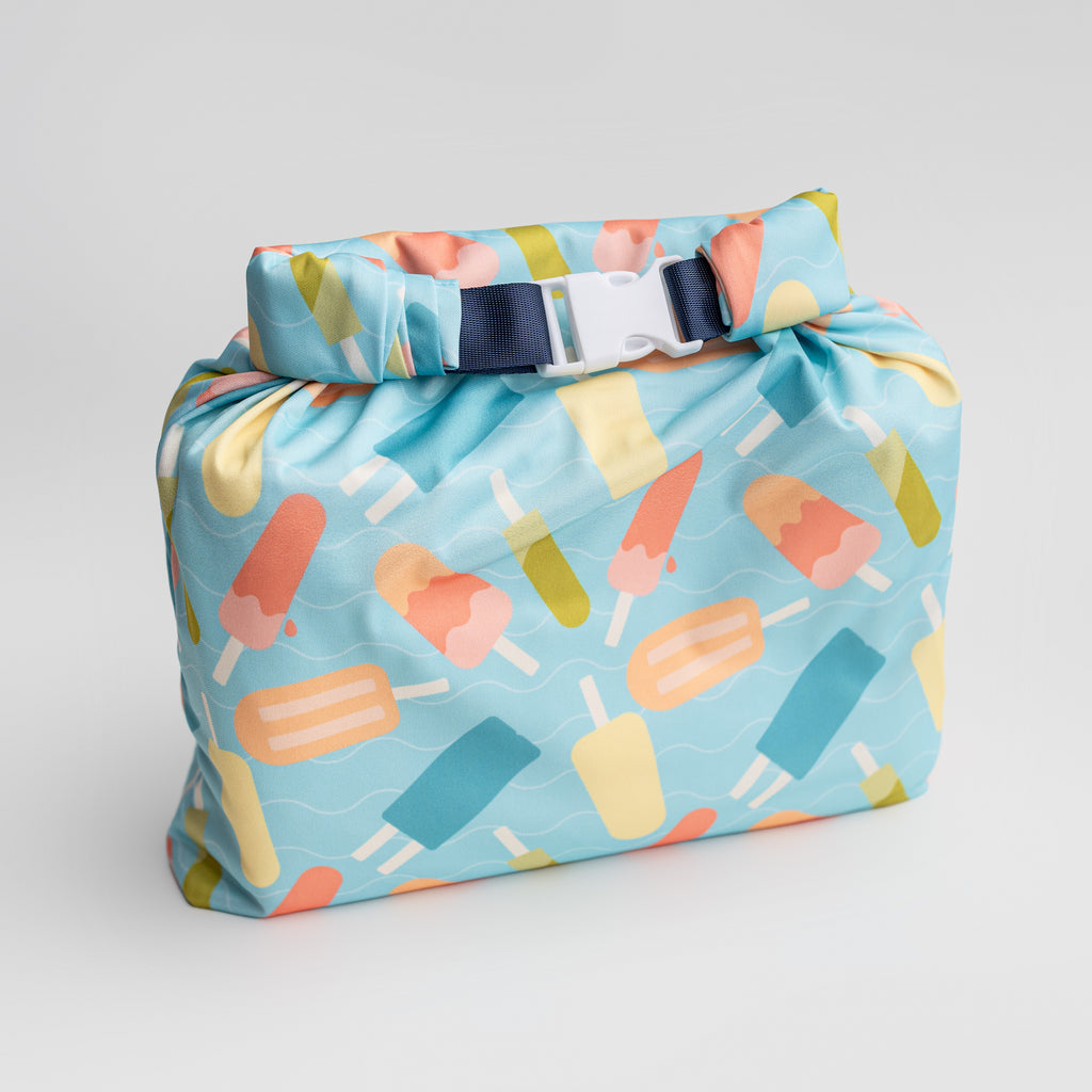 Roll Top Space Saver Water Resistant Small Wet Bag Travel Storage Bag
