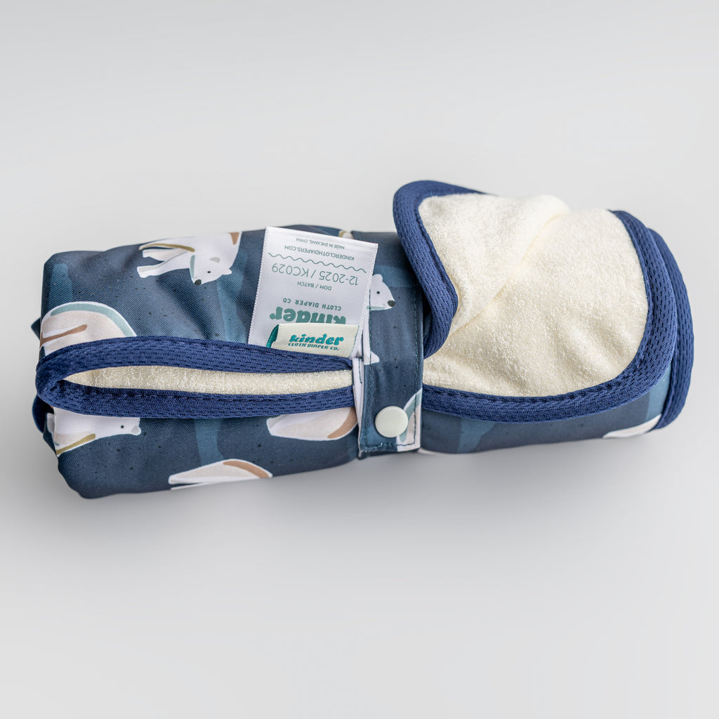 Ultra-Soft Bamboo Machine Washable and Wipeable Diaper Change Mat