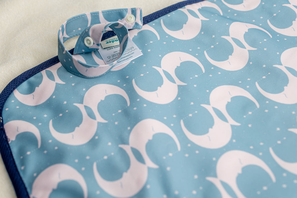 Ultra-Soft Bamboo Machine Washable and Wipeable Diaper Change Mat