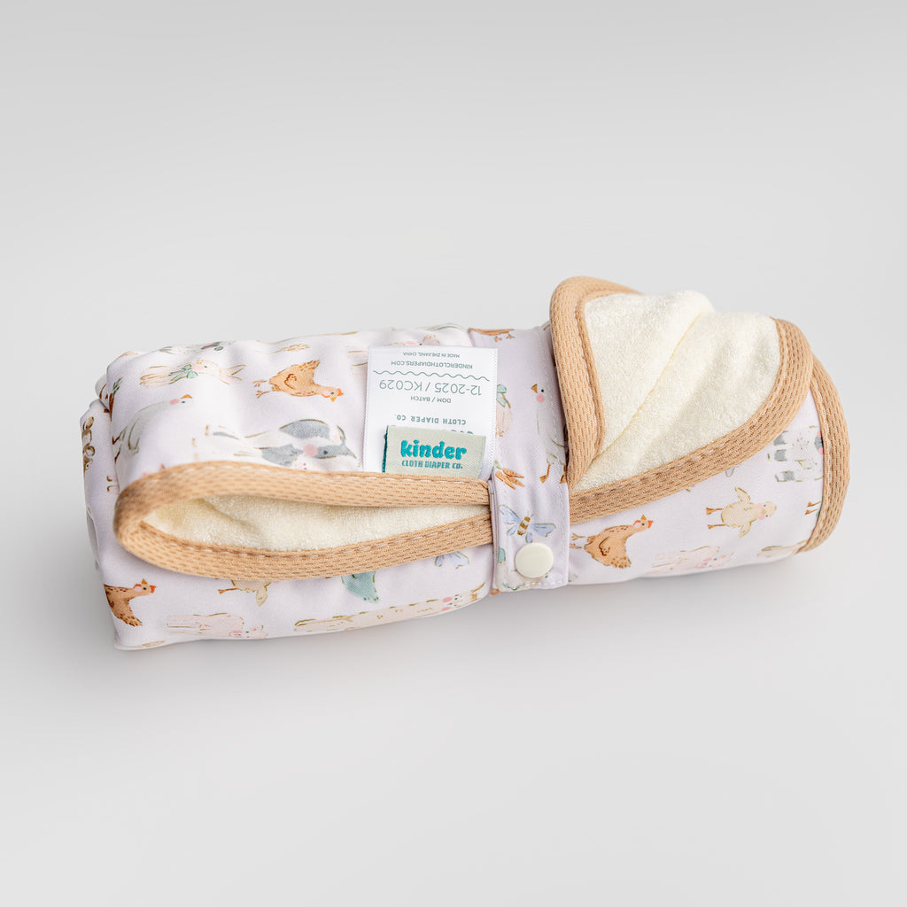 Ultra-Soft Bamboo Machine Washable and Wipeable Diaper Change Mat