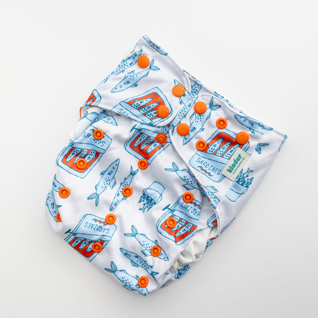 Reusable Swim Diapers with Athletic Wicking Jersey (7-60lbs)