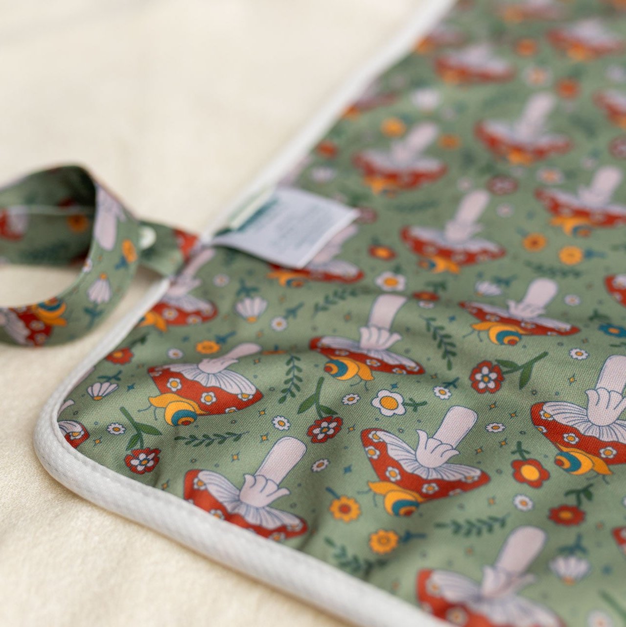Ultra-Soft Bamboo Machine Washable and Wipeable Diaper Change Mat