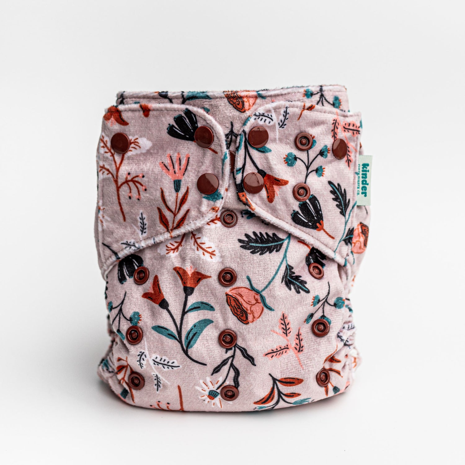 Patterned Lounger Pocket Cloth Diaper — Minky Fleece with Athletic Wicking Jersey
