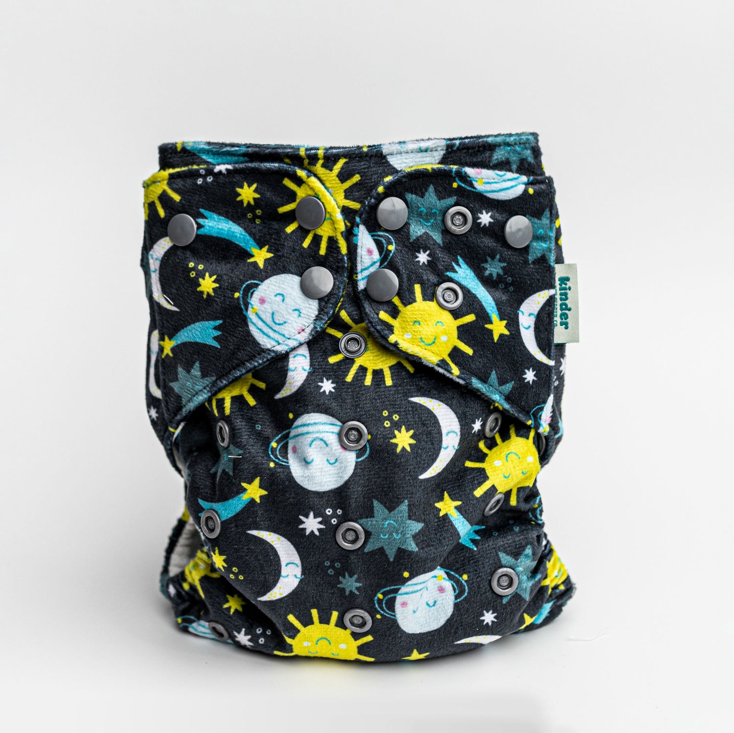 Patterned Lounger Pocket Cloth Diaper — Minky Fleece with Athletic Wicking Jersey