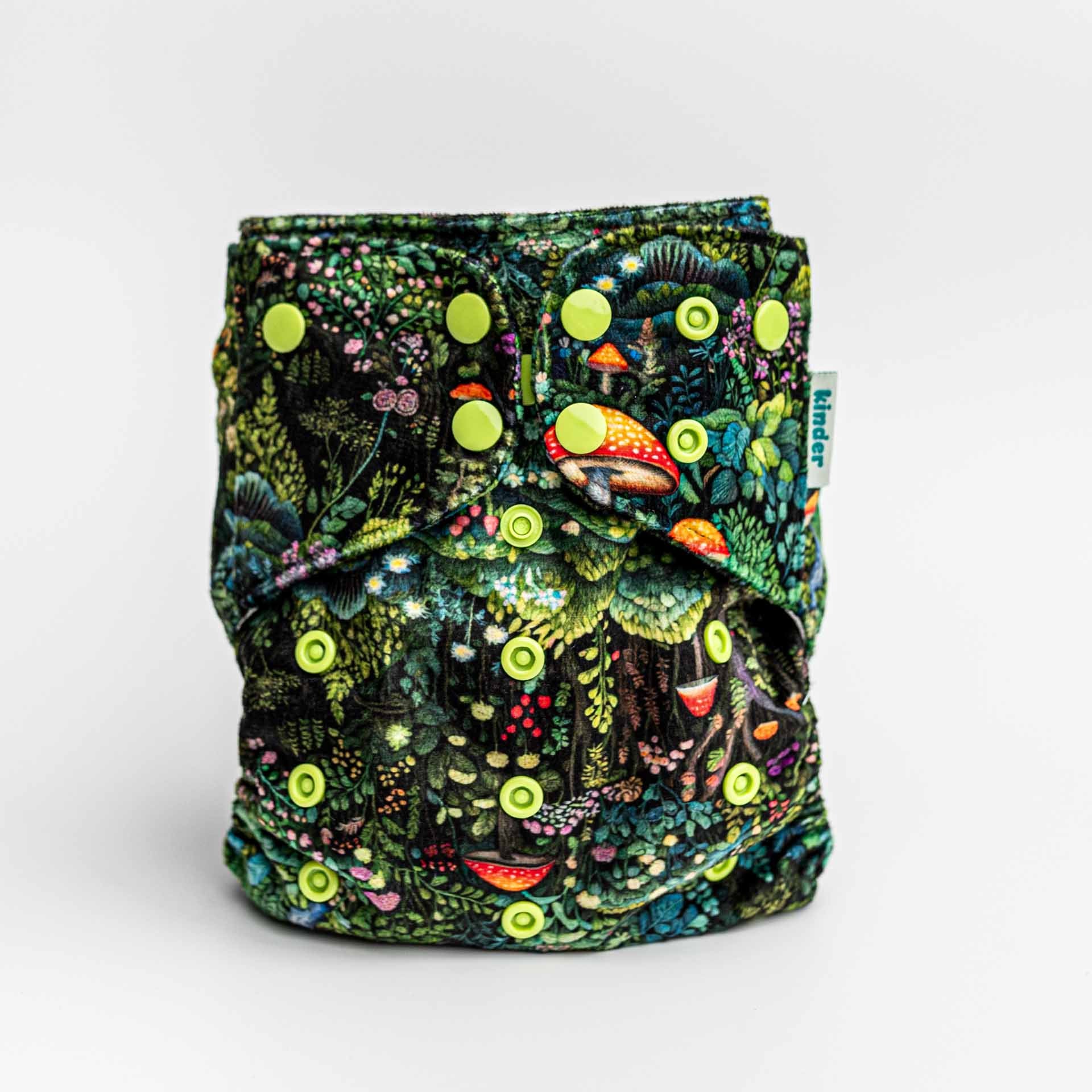 Patterned Lounger Pocket Cloth Diaper — Minky Fleece with Athletic Wicking Jersey