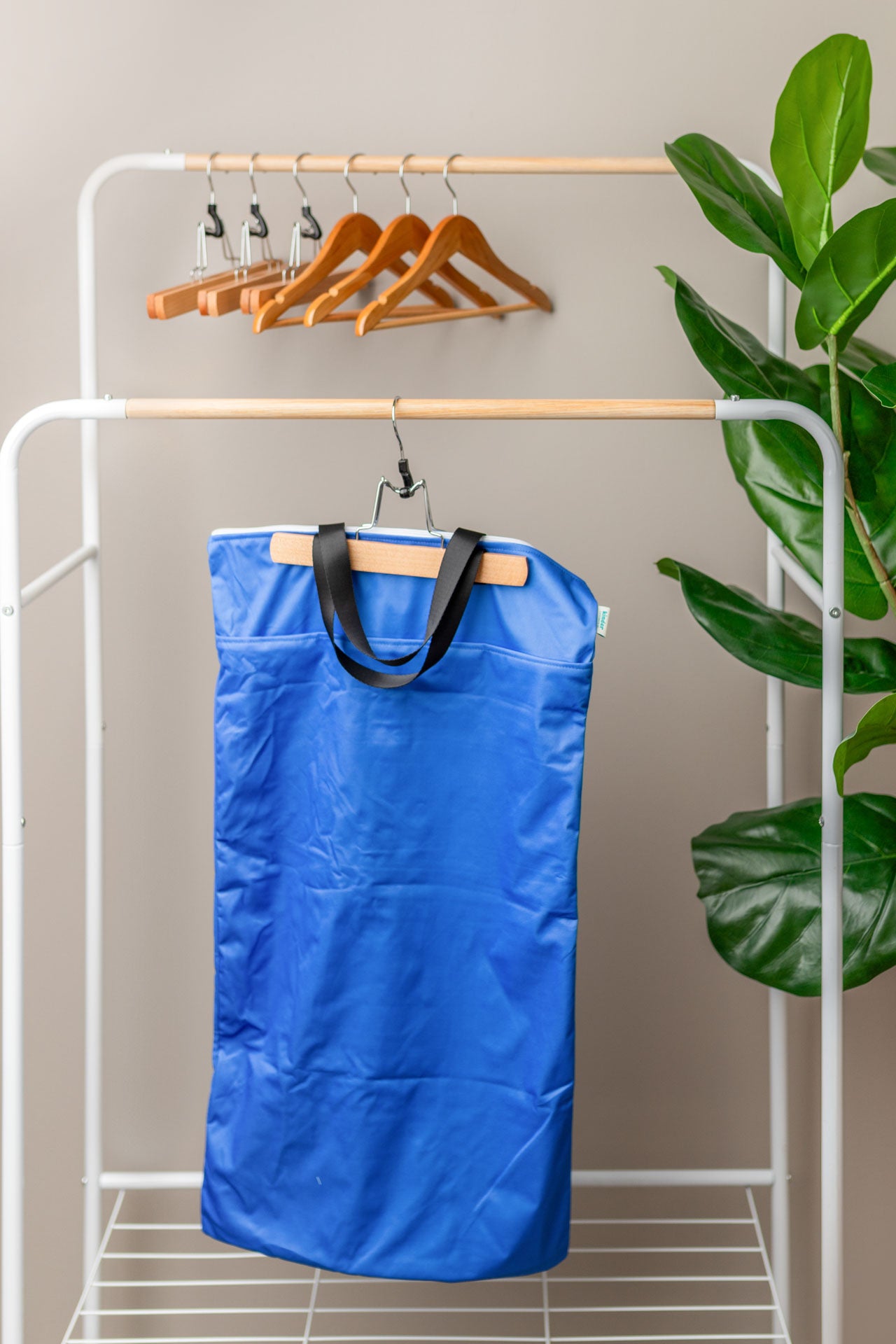 Large Zipper Hanging Wet Bag, Laundry Bag with Handles