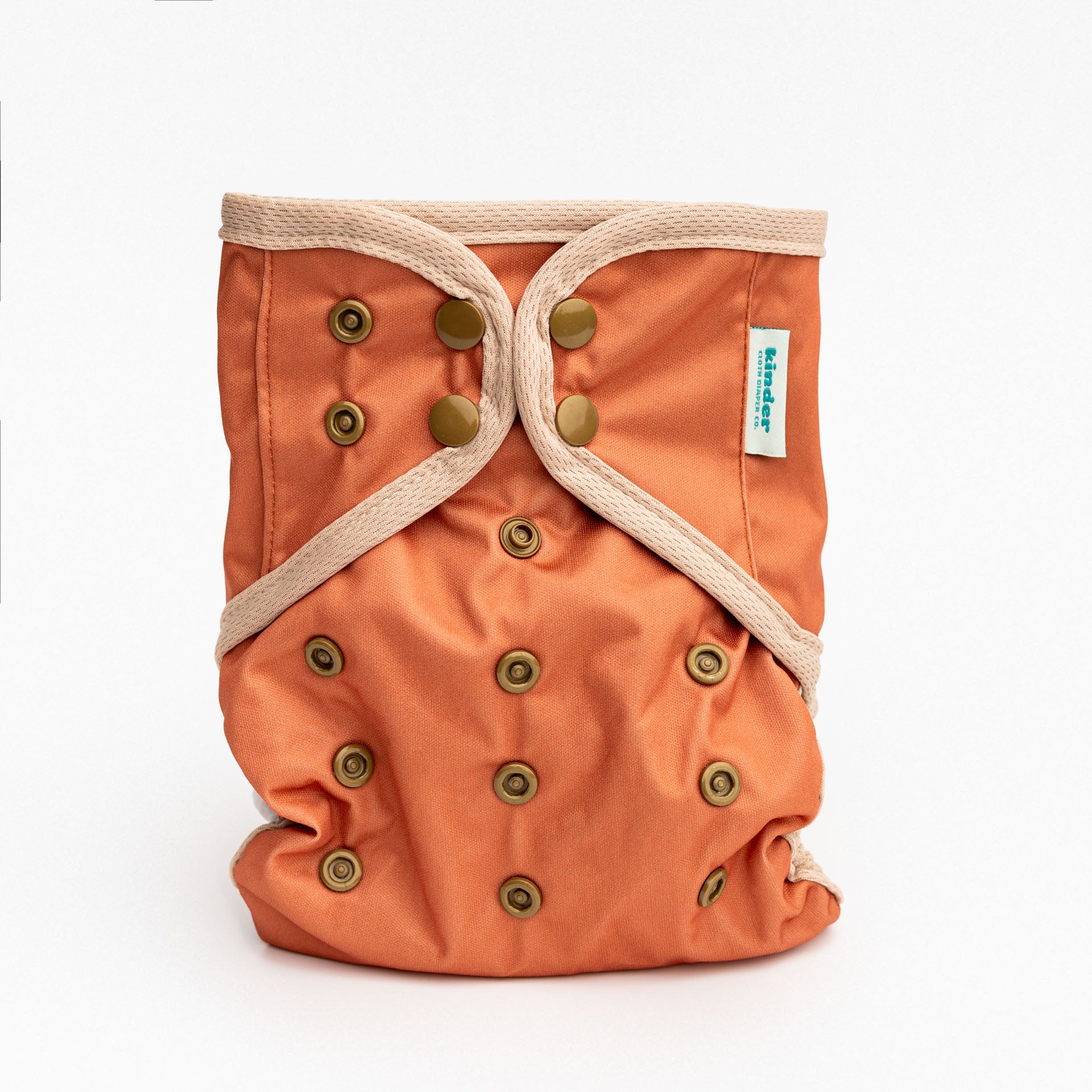 Solid Color Wipeable Cloth Diaper Cover, Grows with your Baby - Terracotta