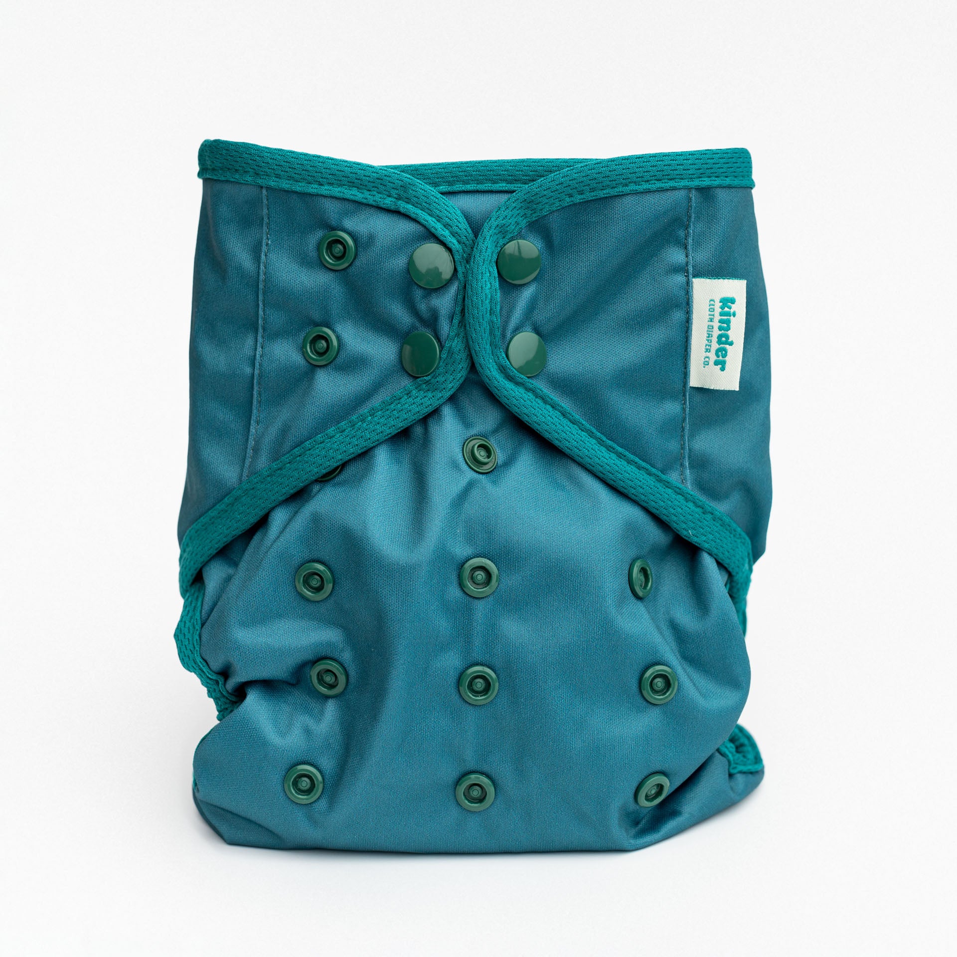 Solid Color Wipeable Cloth Diaper Cover, Grows with your Baby - Teal