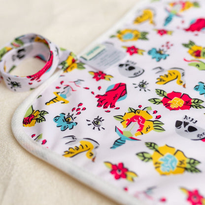Ultra-Soft Bamboo Machine Washable and Wipeable Diaper Change Mat