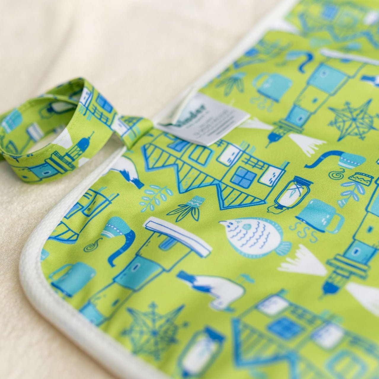 Ultra-Soft Bamboo Machine Washable and Wipeable Diaper Change Mat