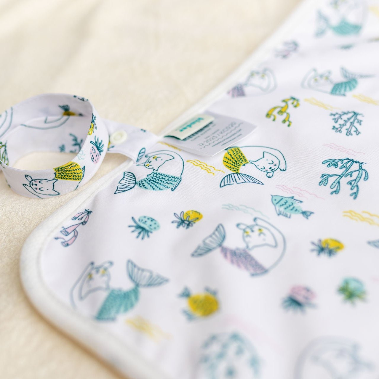 Ultra-Soft Bamboo Machine Washable and Wipeable Diaper Change Mat