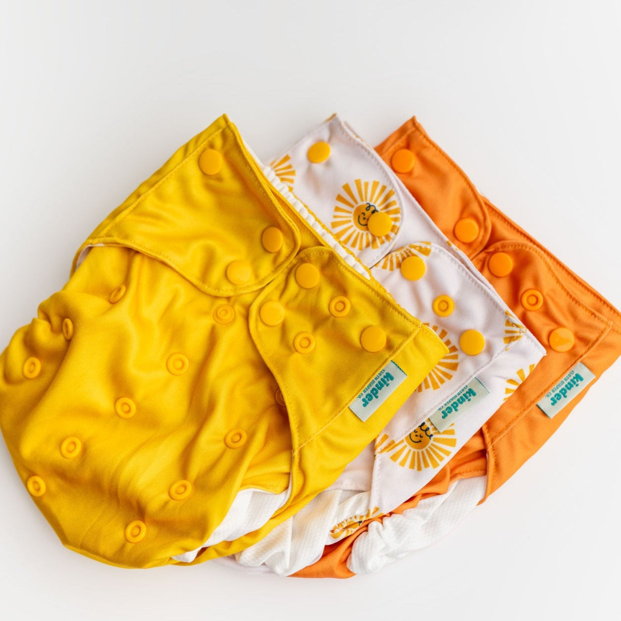 Set of 3 Reusable Swim Diapers with Athletic Wicking Jersey (7-60lbs)