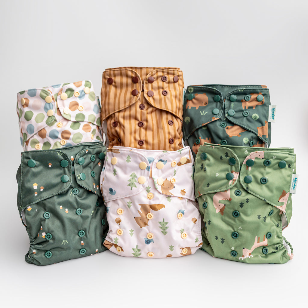 Pebbles - Essential Pocket Diaper - Abstract - One Size