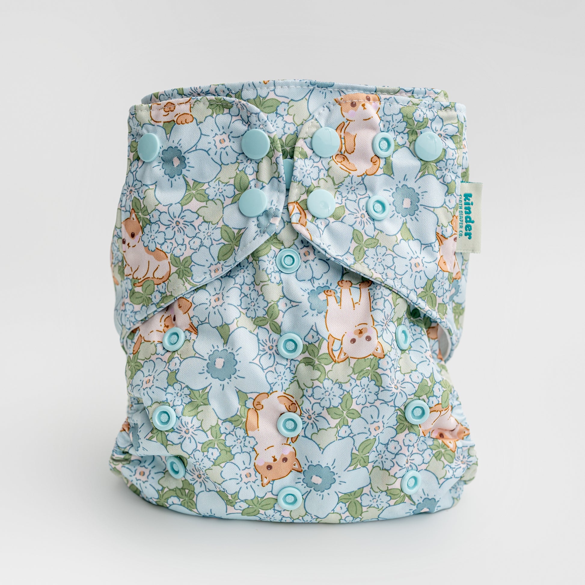 Animals and Insects: Essentials Pocket Cloth Diaper with Athletic Wicking Jersey, Grows with your Baby