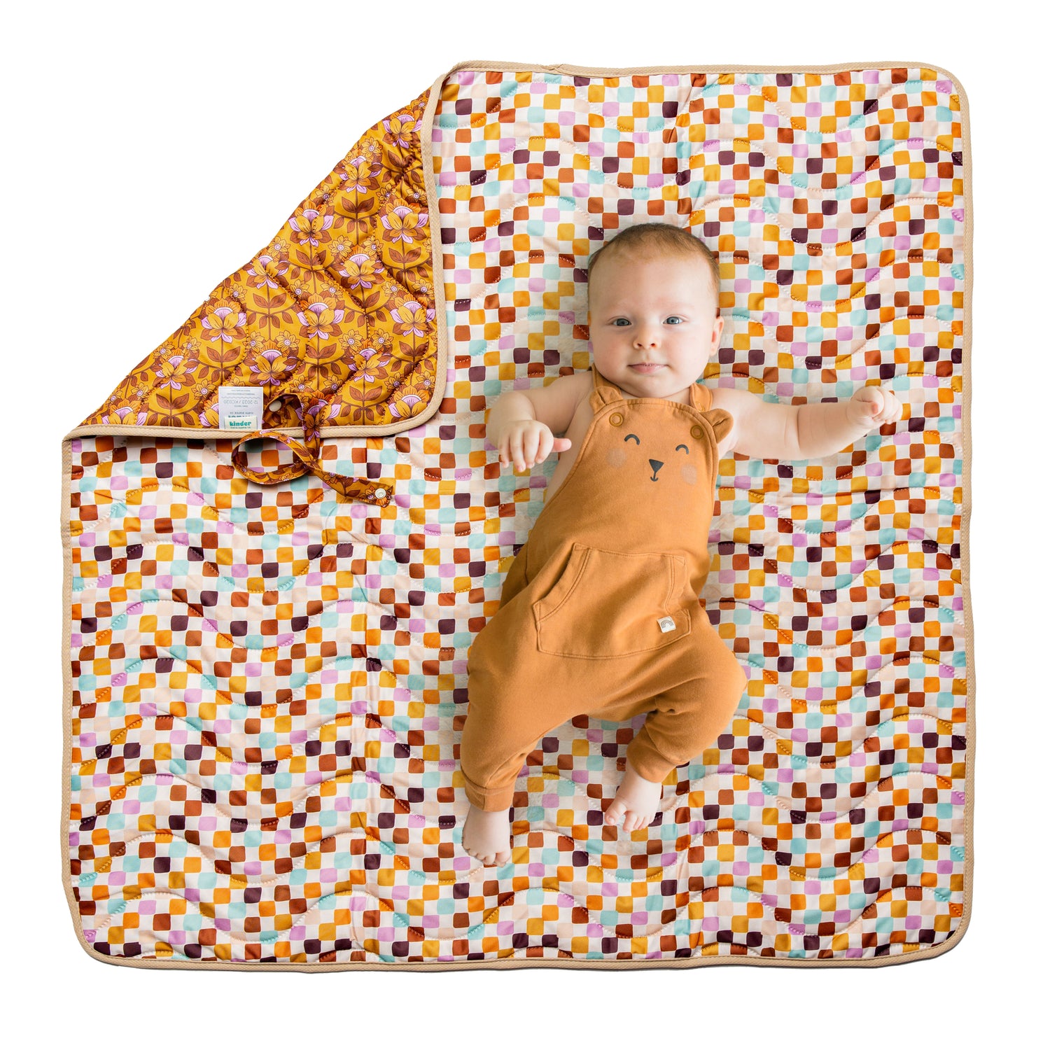 Anywhere Adventure Play Mat, Featuring Quilted Wipeable Machine Washable Fabric
