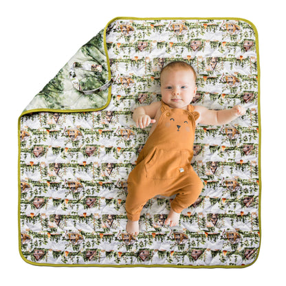 Anywhere Adventure Play Mat, Featuring Quilted Wipeable Machine Washable Fabric