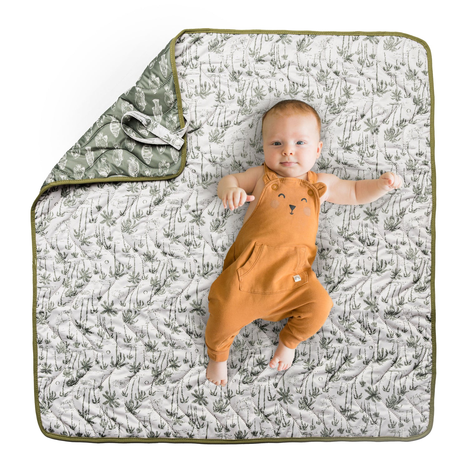 Anywhere Adventure Play Mat, Featuring Quilted Wipeable Machine Washable Fabric