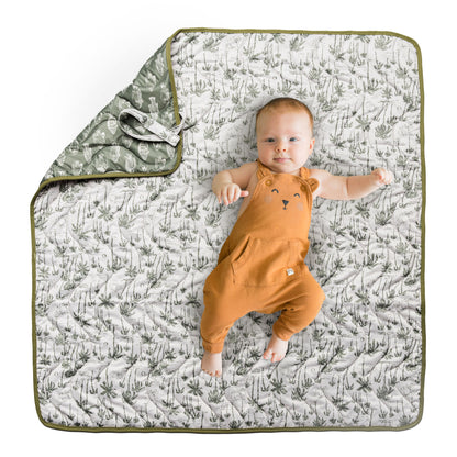 Anywhere Adventure Play Mat, Featuring Quilted Wipeable Machine Washable Fabric