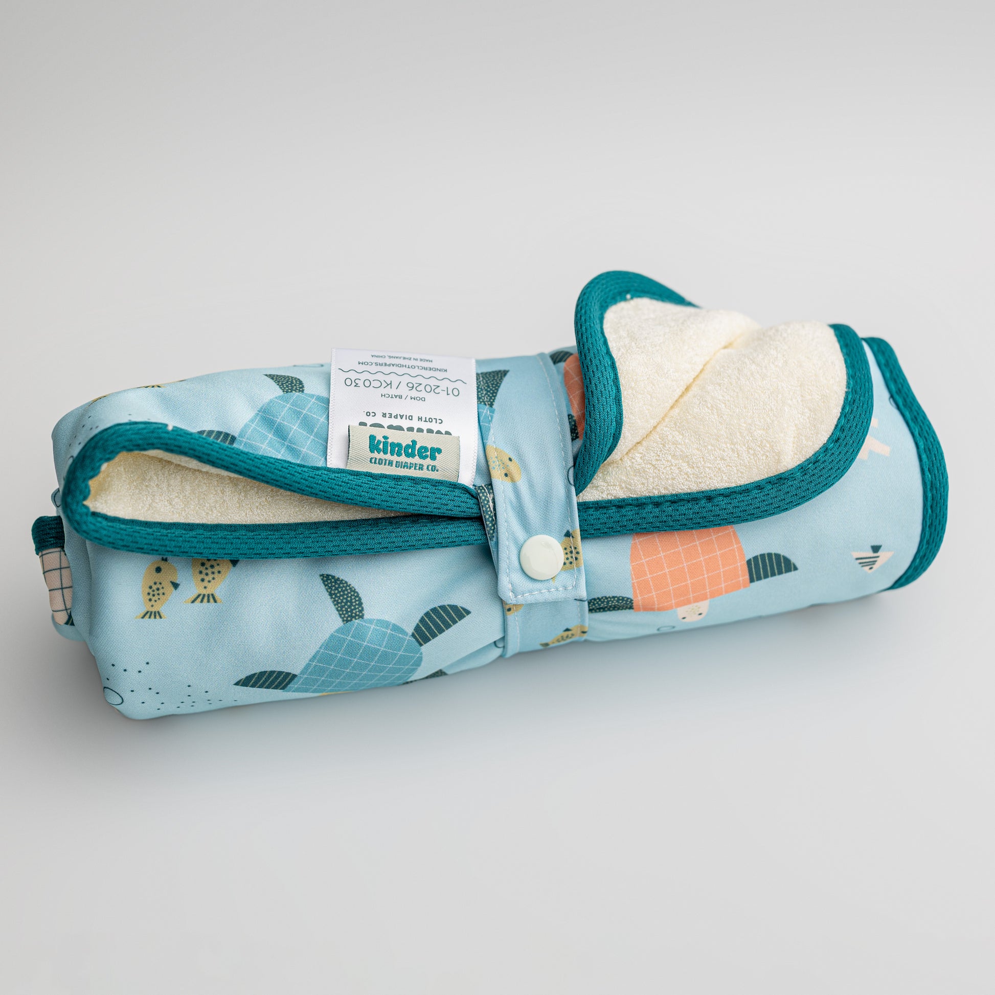 Ultra-Soft Bamboo Machine Washable and Wipeable Diaper Change Mat
