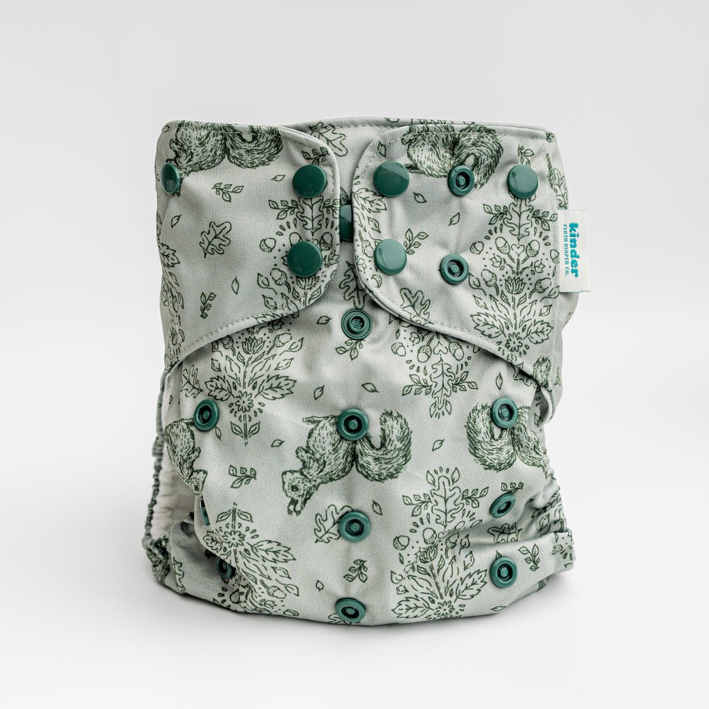 Forest Folly - Essential Pocket Diaper - Winter - One Size