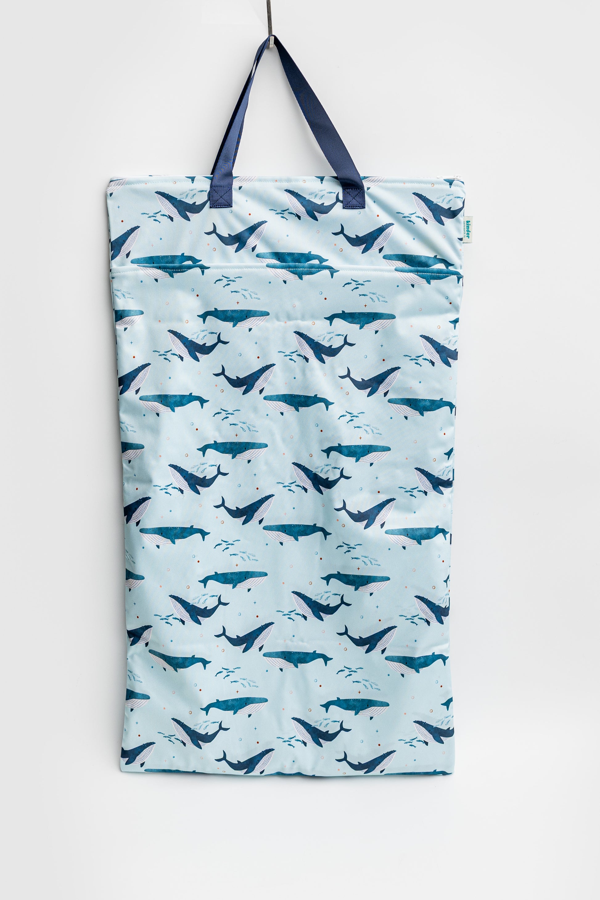 Large Zipper Hanging Wet Bag, Laundry Bag with Handles