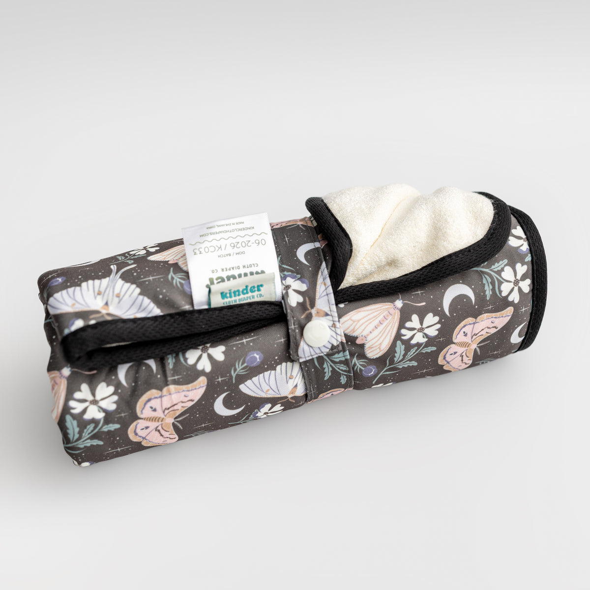 Moonlight Moths by Jeong-Yeun Arthur - Washable Change Mat - Insects - Travel-Friendly