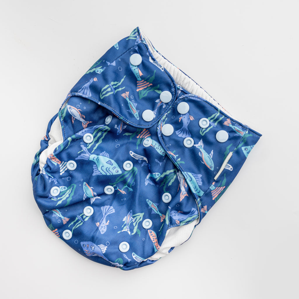 Betta Buddies by Cynthia Lai - Reusable Swim Diaper - Fish - One Size
