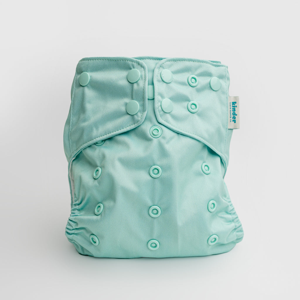 Seafoam - Essential Pocket Diaper - Solid - One Size