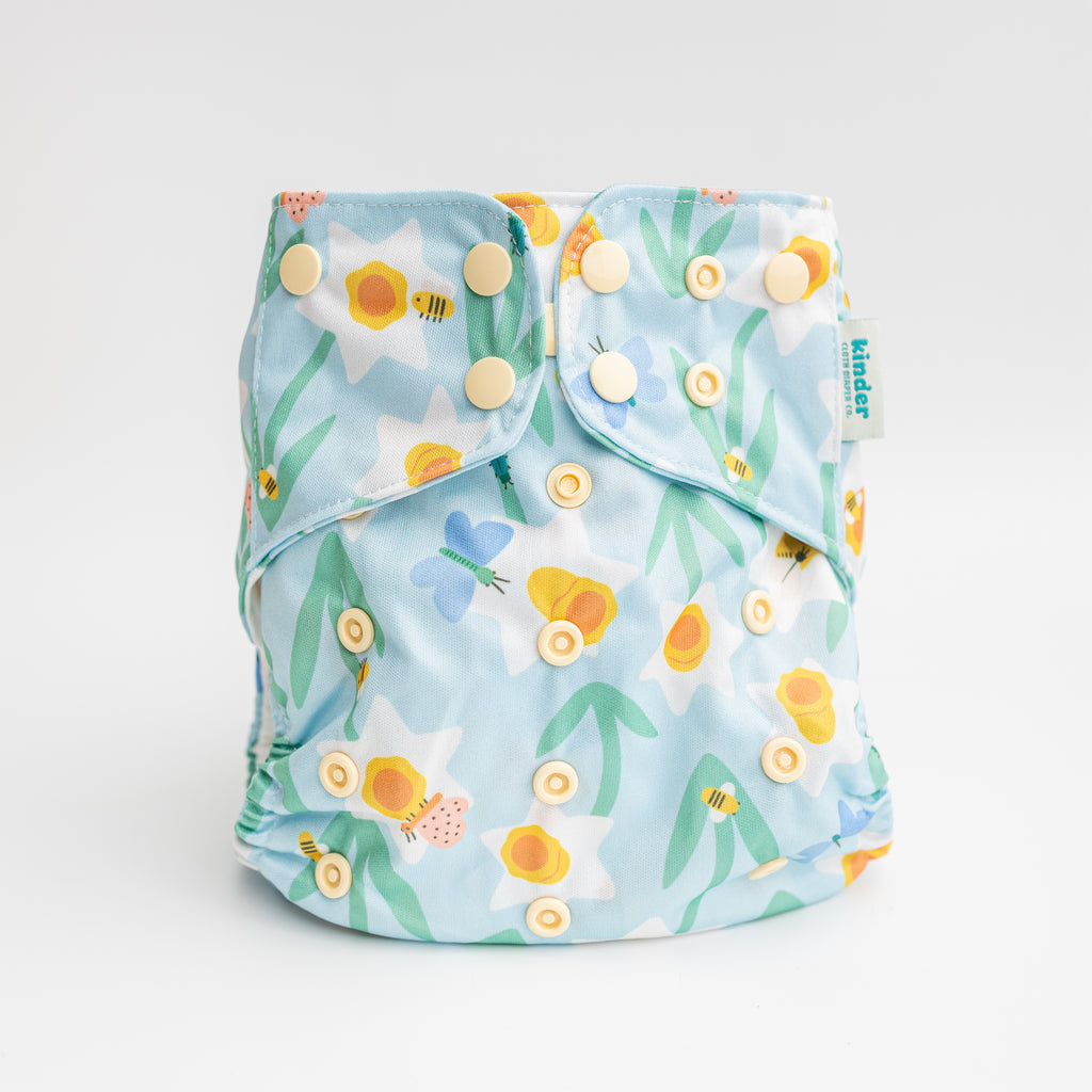 Spring Garden by Malika Buttinger - Essential Pocket Diaper - Floral - One Size