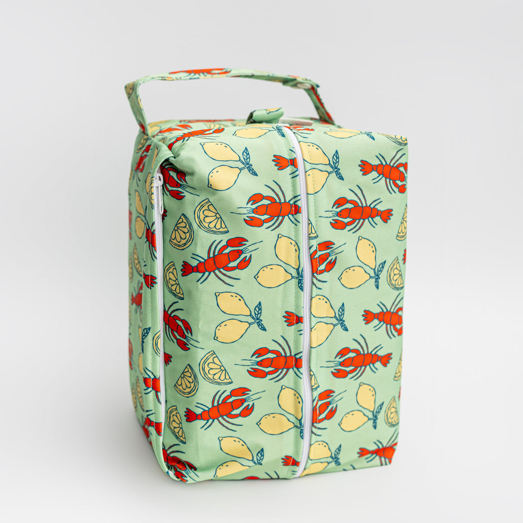 Lemon Lobster - Packing Cube Wet Bag - Zipper Closure - Large