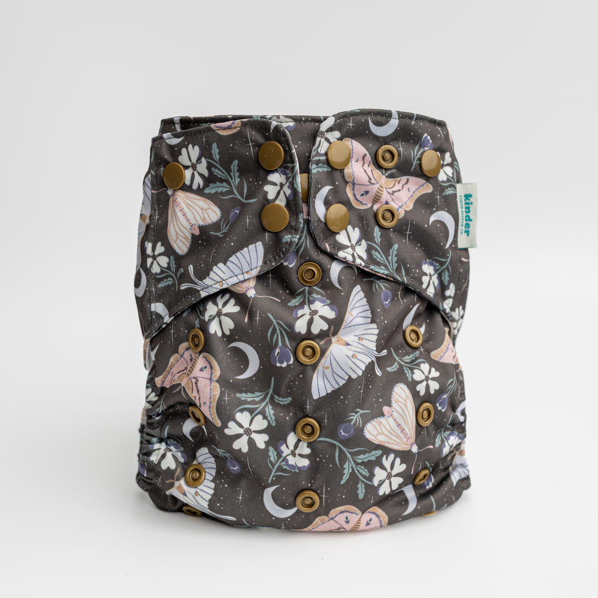 Moonlit Moths by Jeong-Yeun Arthur - Essential Pocket Diaper - Insects - One Size