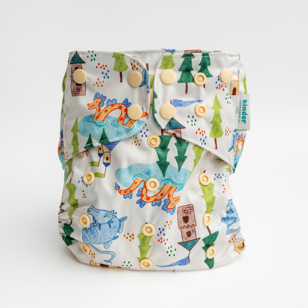 Magical Landscape by Wonky Trumpet - Essential Pocket Diaper - Creatures - One Size