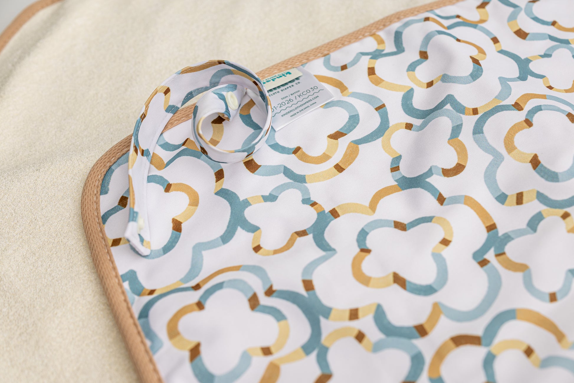 Ultra-Soft Bamboo Machine Washable and Wipeable Diaper Change Mat