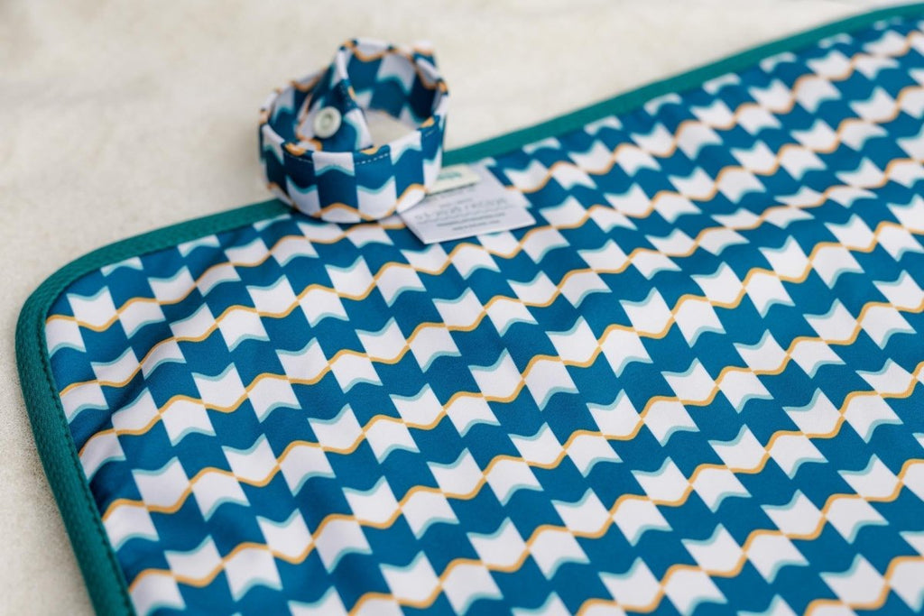 Lagoon - Modern - Cloth - Diapers - Change Mat - Kinder Cloth Diaper Co. - Pittsburgh - Based - Small - Business - Woman - Owned
