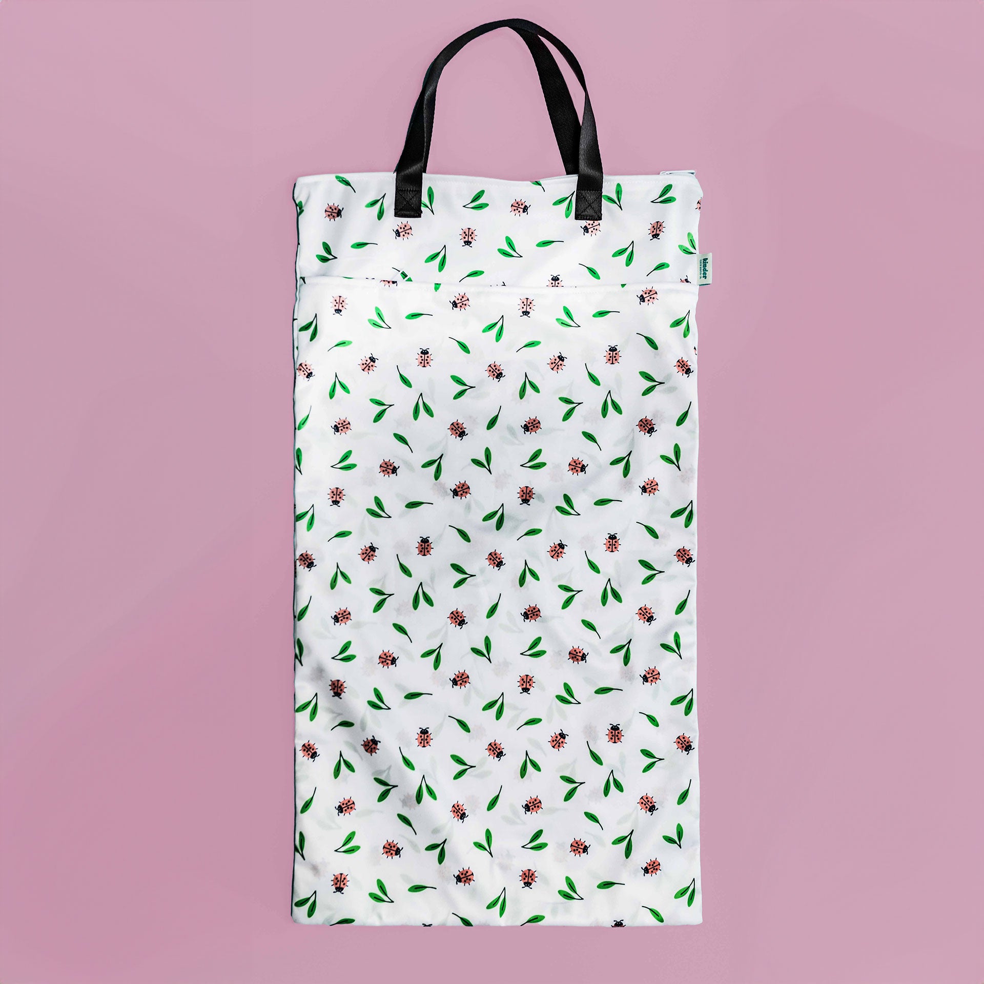Large Zipper Hanging Wet Bag, Laundry Bag with Handles