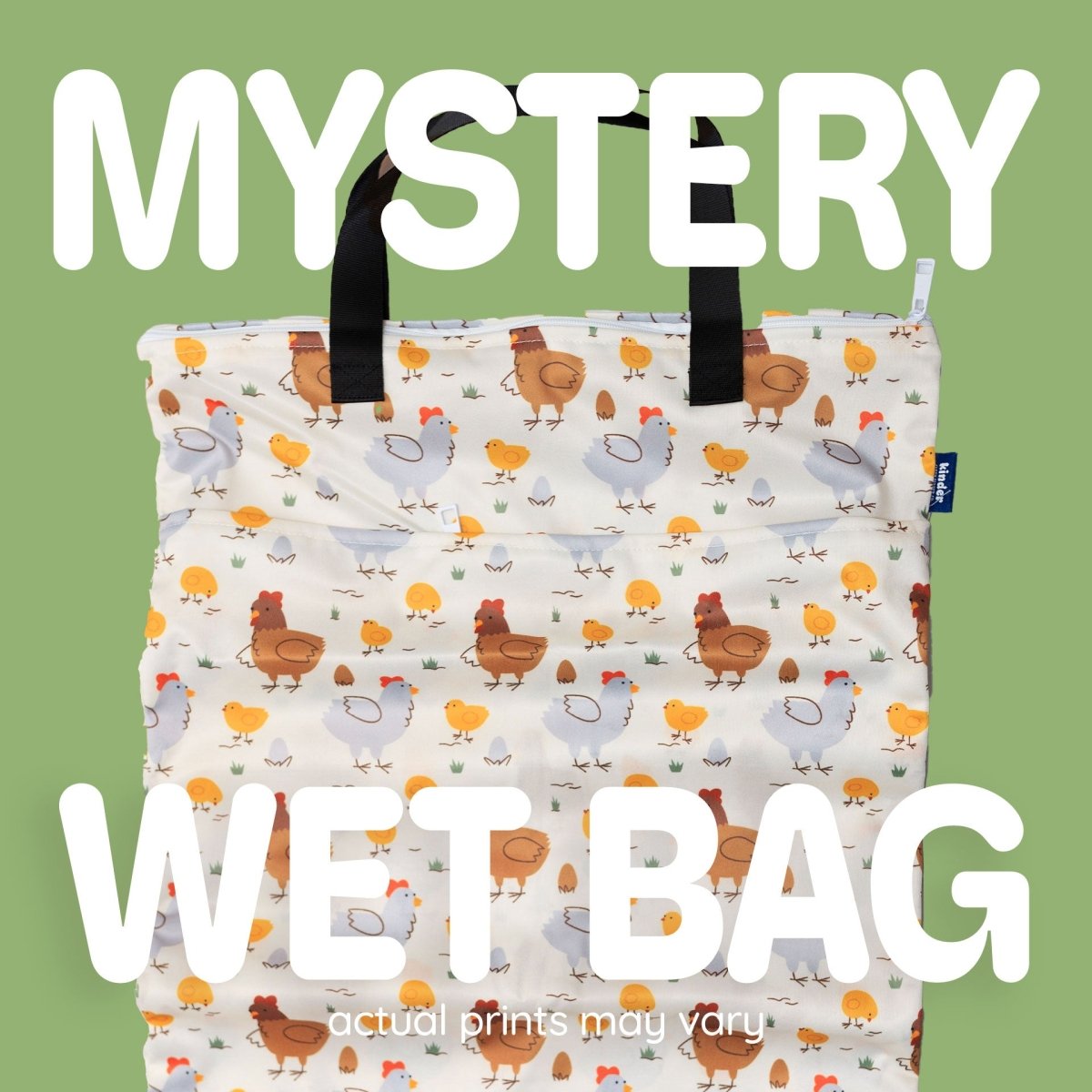 Large Zipper Hanging Wet Bag Laundry Bag with Handles (1) - Modern - Cloth - Diapers - Kinder Cloth Diaper Co. - Pittsburgh - Based - Small - Business - Woman - Owned