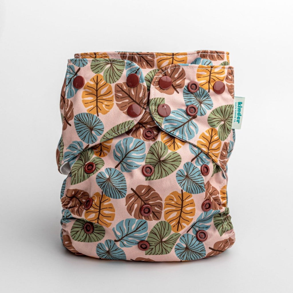 Nature: Essentials Pocket Cloth Diaper with Athletic Wicking Jersey, Grows with your Baby - Kinder Cloth Diaper Co. - 02 - 06 - 02 - modern reusable cloth diapers and more for birth to potty training - Pittsburgh Based Small Business